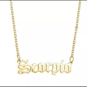 Scorpio Zodiac Anklet (Gold)